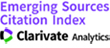 ESCI - Emerging Sources Citation Index - Clarivate Analytics